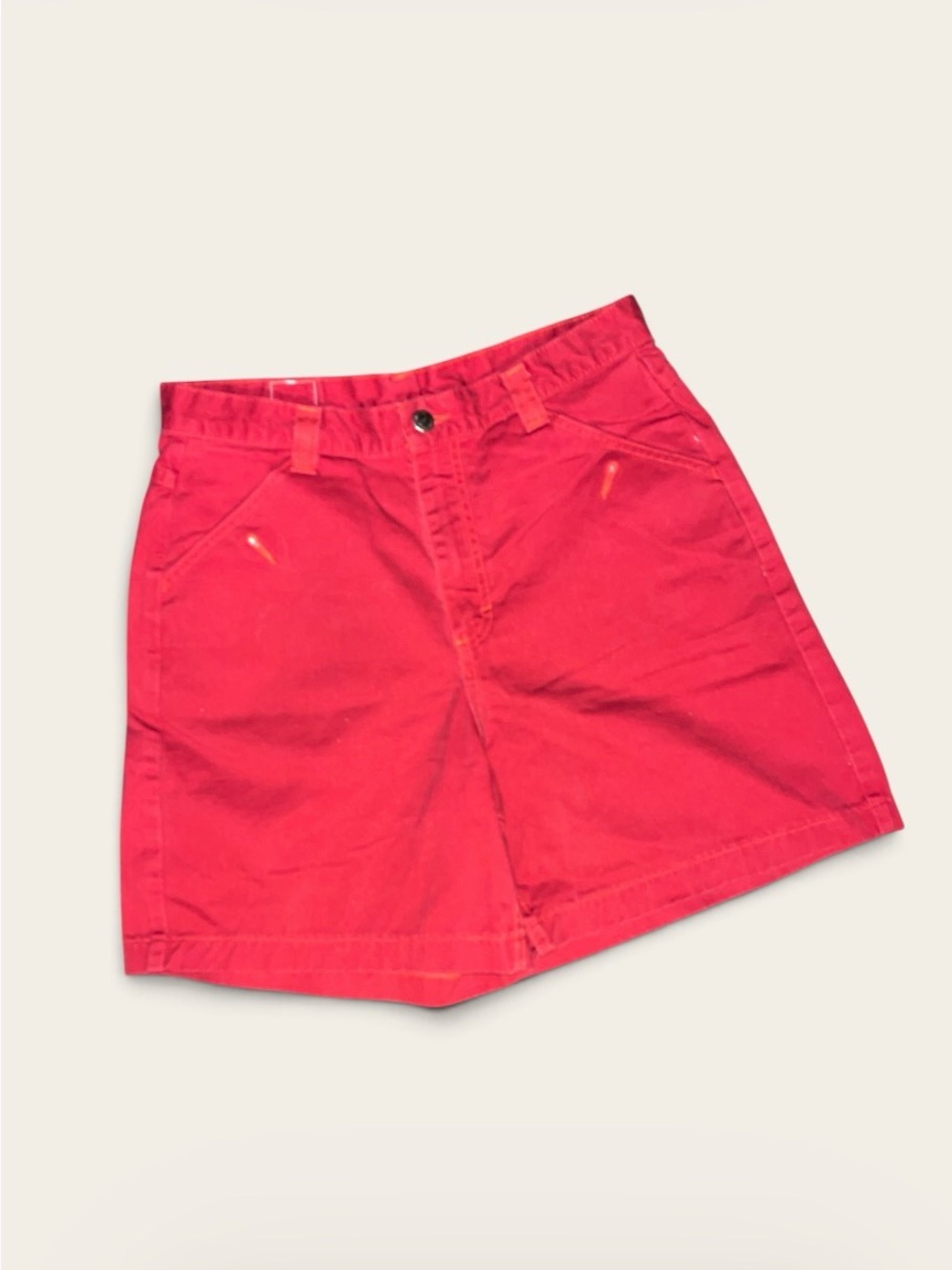 Riders by Lee Bright Red Cotton Jean Shorts